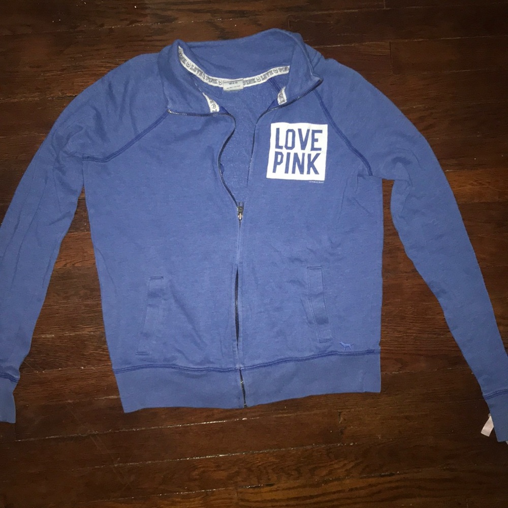 Victoria secret pink zip up sweat shirt